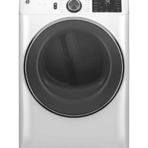 GE - 7.8 Cu. Ft. Stackable Smart Gas Dryer with Steam - White