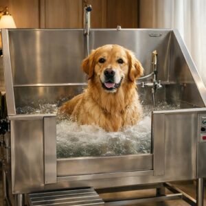 Stainless Steel Veterinary Professional Pet Washing Station Bath Tub
