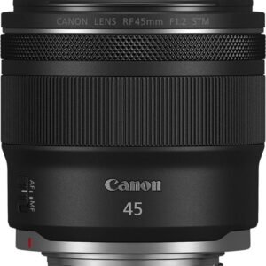 Canon - RF45mm F1.2 STM Standard Prime Lens for EOS R-Series Cameras - Black