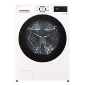 LG - 5.0 Cu. Ft. High-Efficiency Stackable Smart Front Load Washer with Steam and TurboWash 360° - Alpine White