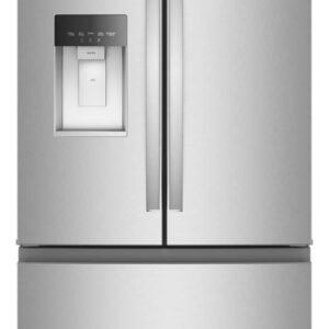 Whirlpool - 36 in. Wide 23 cu. ft. French Door Counter-Depth Refrigerator with In-Door Water and Ice - Fingerprint-Resistant Stainless Finish