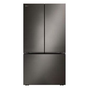 LG - 36-in Wide Counter-Depth MAX 26.5 Cu. Ft. French Door Smart Refrigerator with Internal Water Dispenser - Black Stainless Steel