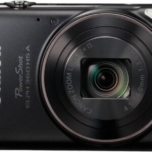 Canon - PowerShot ELPH 360 HS A Full HD Video 20.2-Megapixel Digital Camera - Black