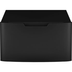 GE - 28 in. Wide and 16 in. Tall Laundry Pedestal with Storage Drawer for Select Washers and Dryers - Carbon Graphite